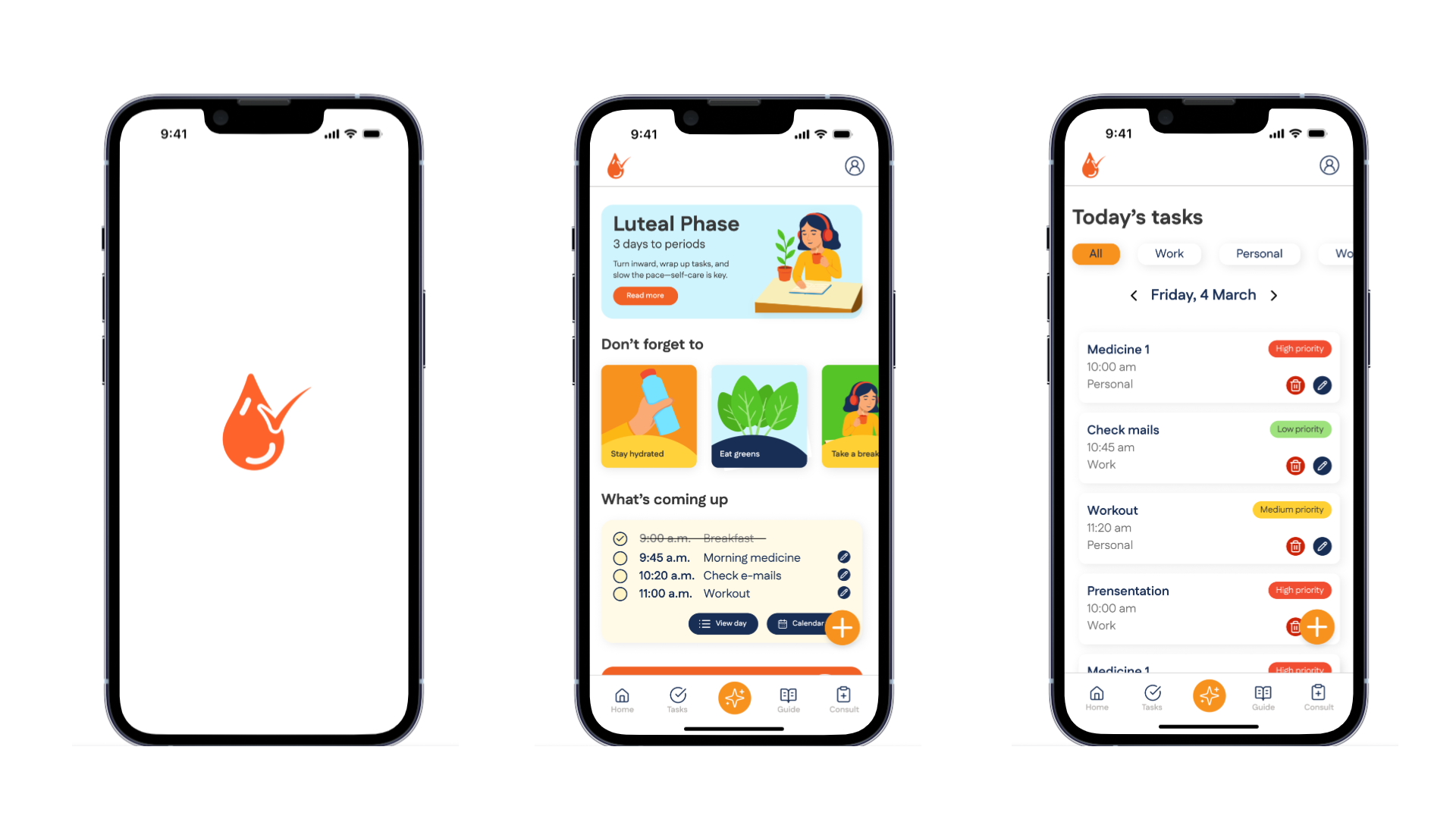 Align consultation and support screens